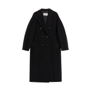 (W) Max Mara Madame 101801 Icon Coat Black
