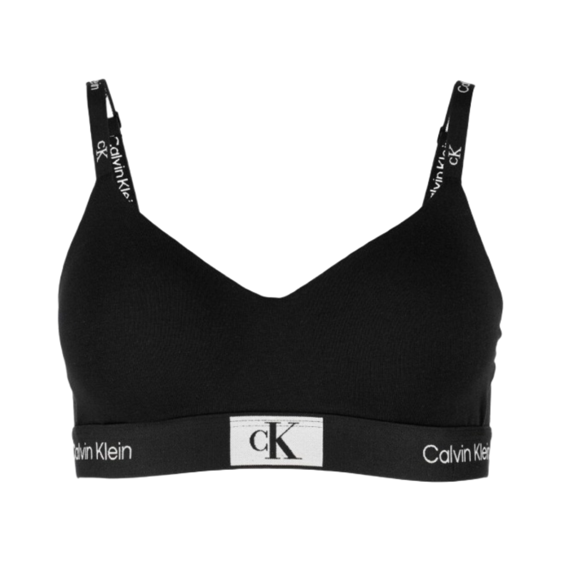 (W) 캘빈 클라인 96 브라렛 블랙((W) Calvin Klein 96 Bralette Black)