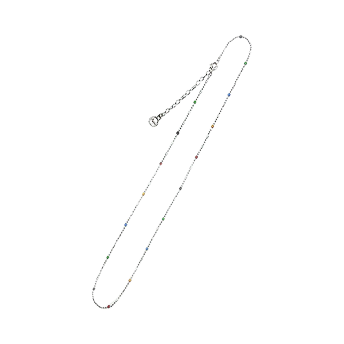 프리카 컬러 비 넥클리스 실버(Frica Color B Necklace Siver)