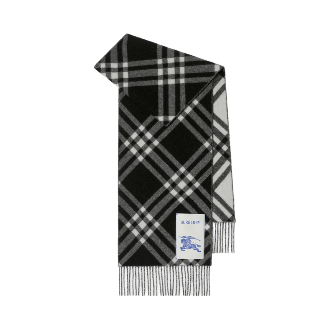 버버리 체크 캐시미어 머플러 블랙(Burberry Check Cashmere Muffler Black)