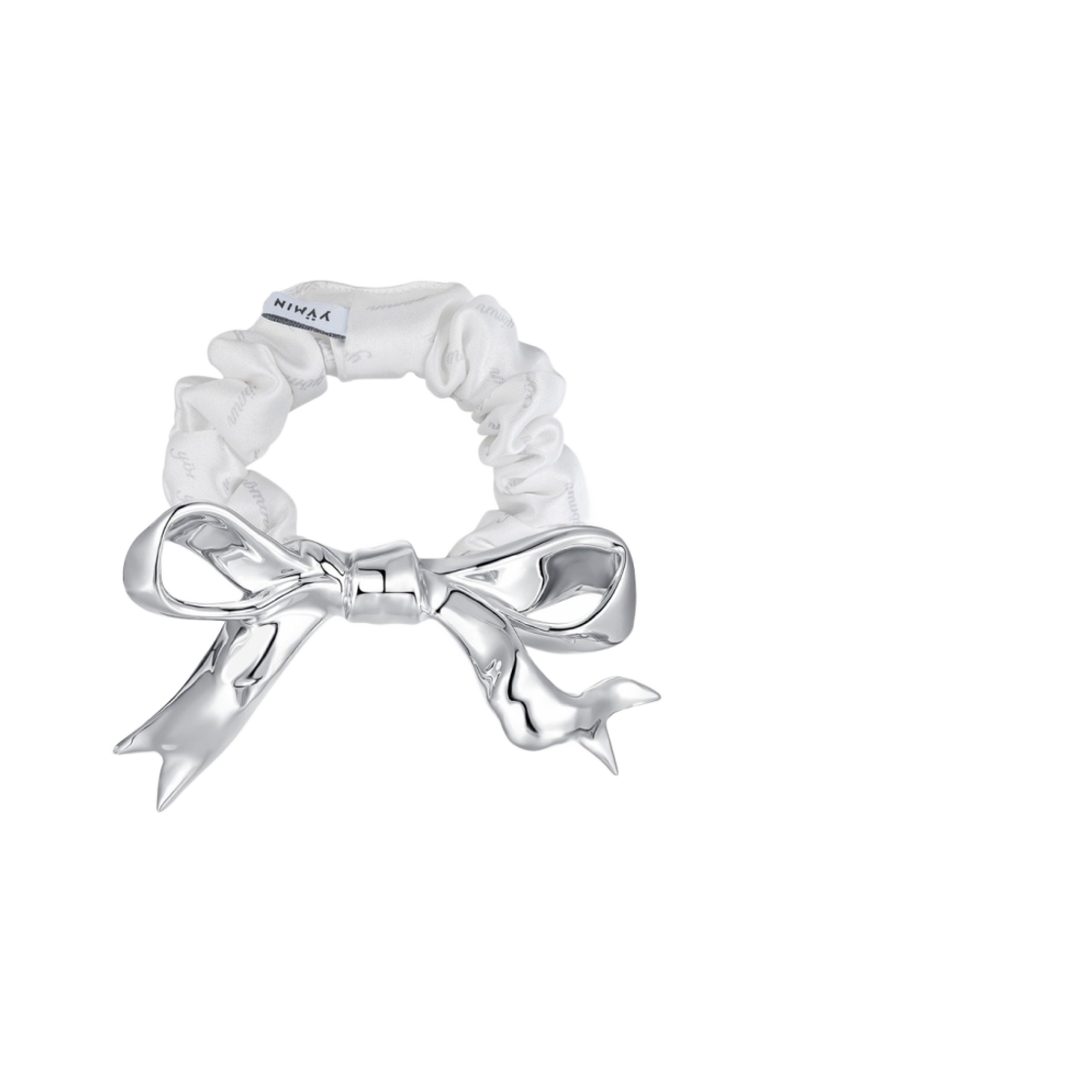 - (W) Yvmin Bow Hair Tie Silver