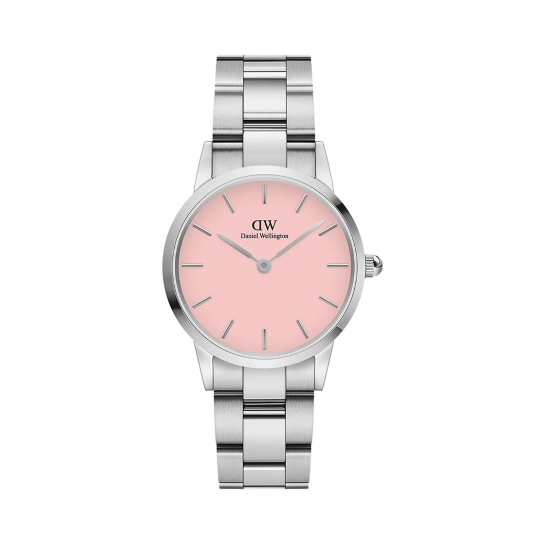 다니엘 웰링턴 28mm 아이코닉 링크 블러쉬 실버(Daniel Wellington 28mm Iconic Link Blush Silver)