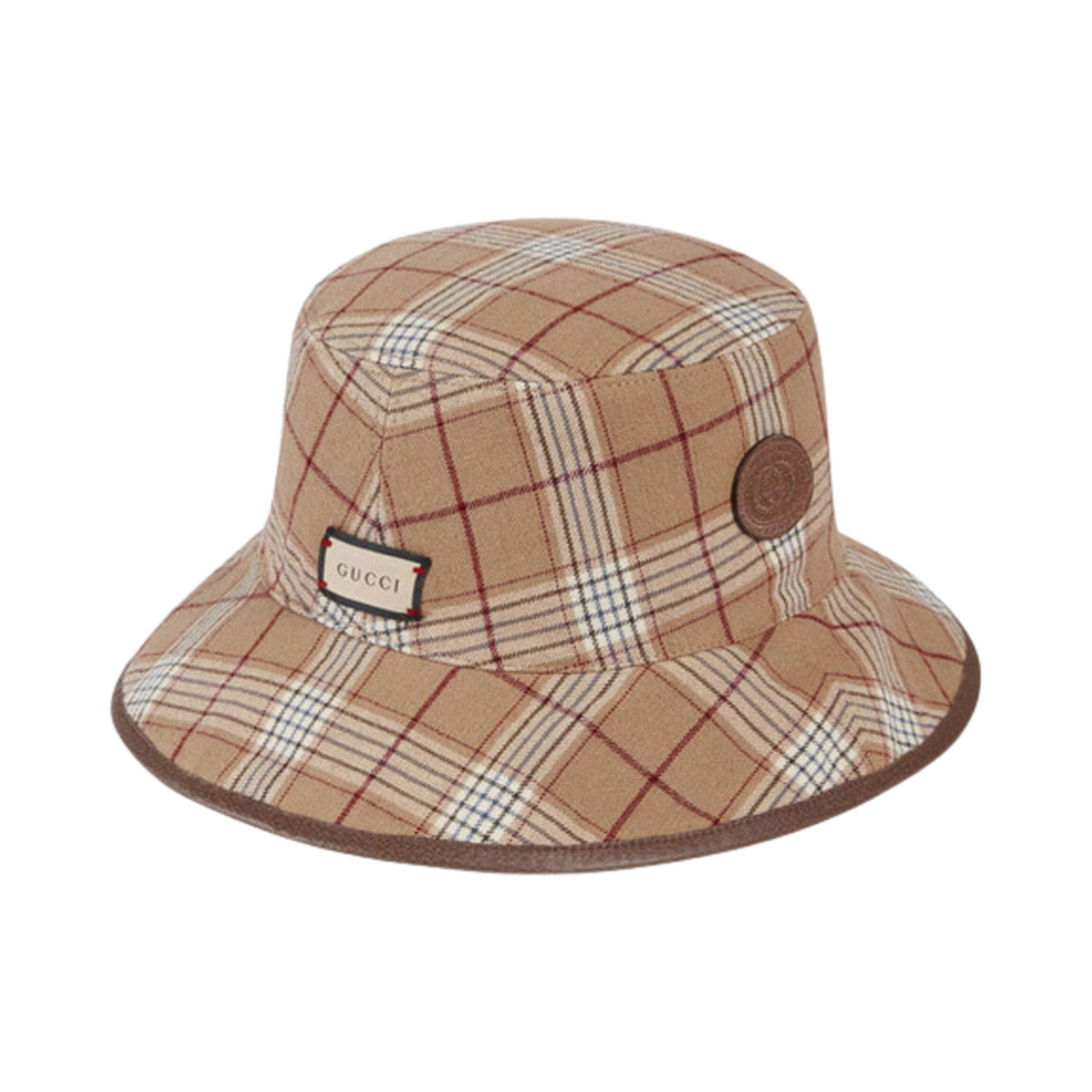 구찌 GG 슈프림 리버시블 버킷햇 베이지 브라운(Gucci GG Supreme Reversible Bucket Hat Beige Brown) - 1