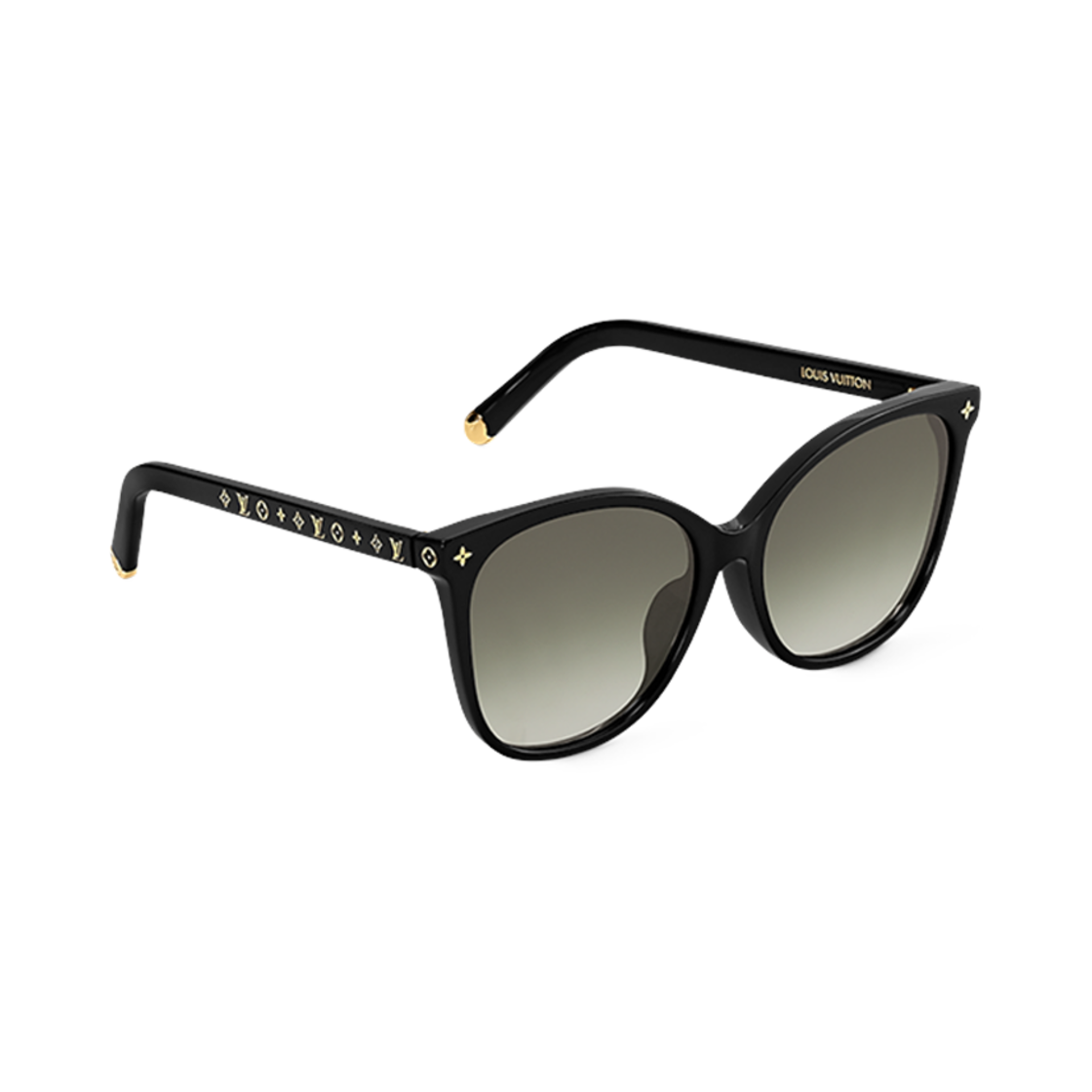 (W) 루이비통 마이 모노그램 라이트 캣 아이 선글라스 S00 블랙((W) Louis Vuitton My Monogram Light Cat Eye Sunglasses S00 Black) - 2