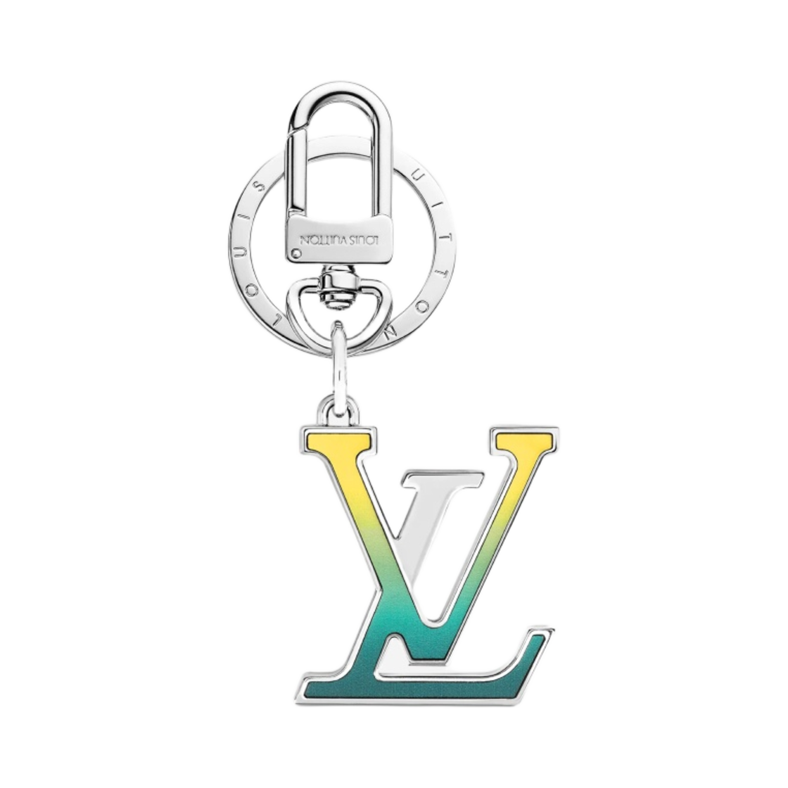 루이비통 LV 스포트라이트 백 참 & 키 홀더 그린 실버