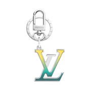 Louis Vuitton LV Spotlight Bag Charm and Key Holder Green Silver