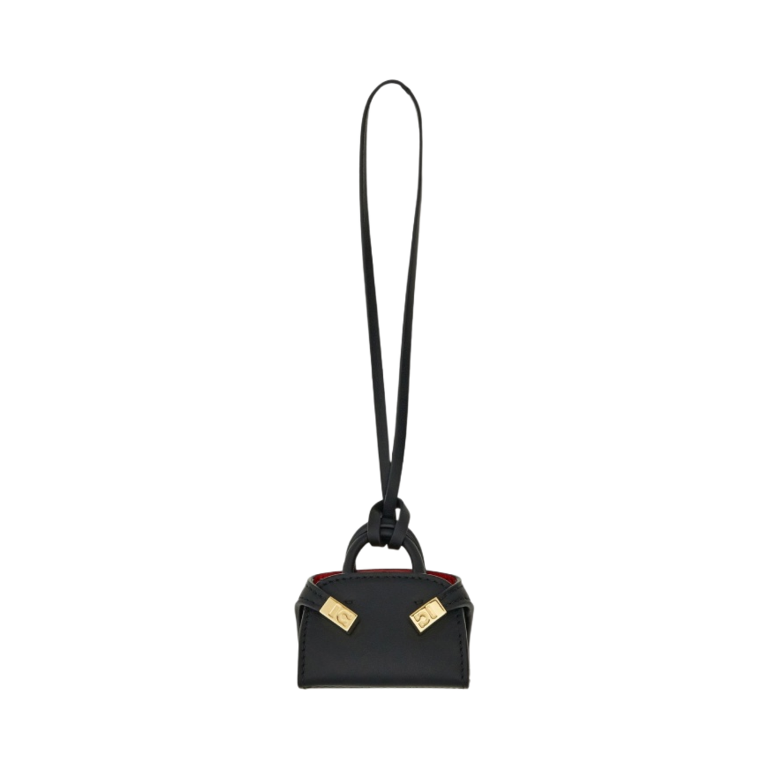 220658-775236 Ferragamo Hug Mini Charm Black