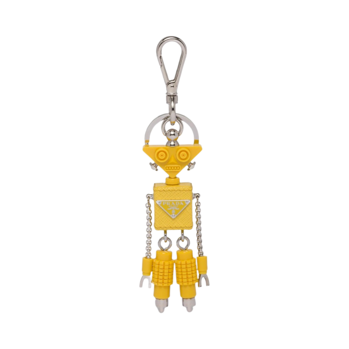 프라다 사피아노 레더 로봇 트릭 키체인 써니 옐로우(Prada Saffiano Leather Robot Trick Keychain Sunny Yellow) - 1