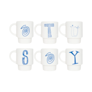 Stussy Stacking Mug White (Set of 6)