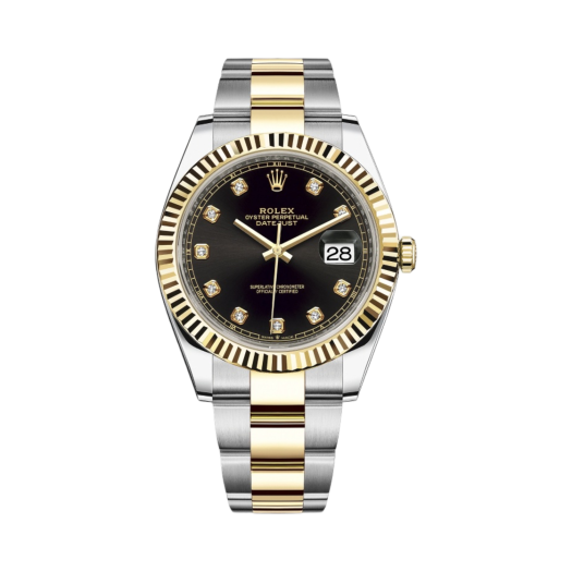 Rolex Datejust 41mm 126333 Bright Black Diamond-Set Oyster