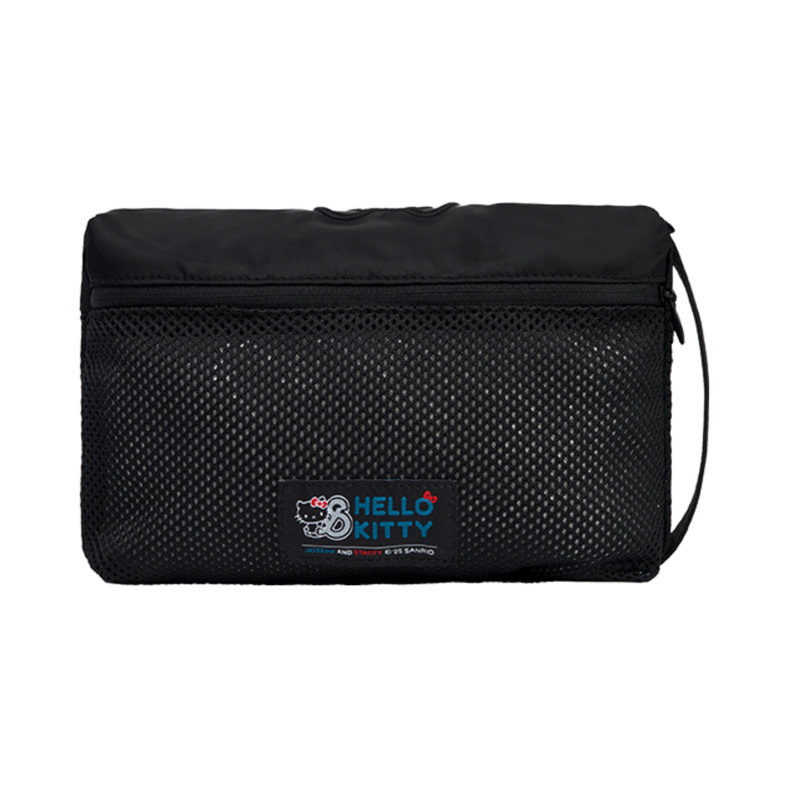 0JSQ1PC05BKS Joseph&Stacey Mesh Pouch S Hello Kitty Black