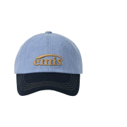 Emis Washed Denim Ball Cap Light Blue Denim Navy