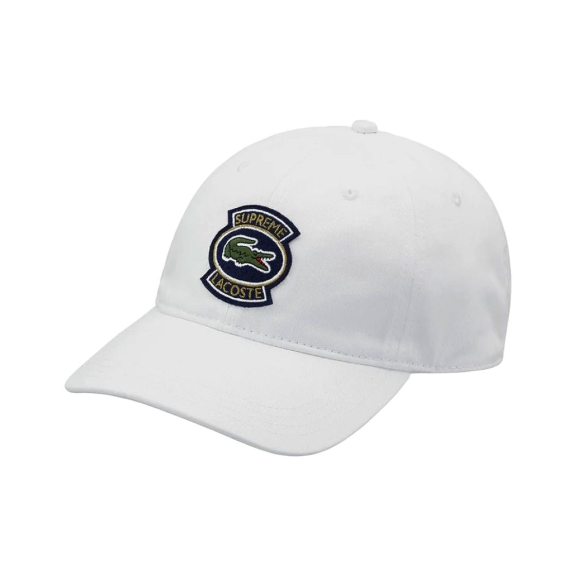 슈프림 x 라코스테 트윌 6-패널 캡 화이트 - 18SS(Supreme x Lacoste Twill 6-Panel White - 18SS) - 1
