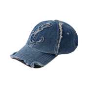 [KREAM 단독] Etce Damaged Denim Cap Blue