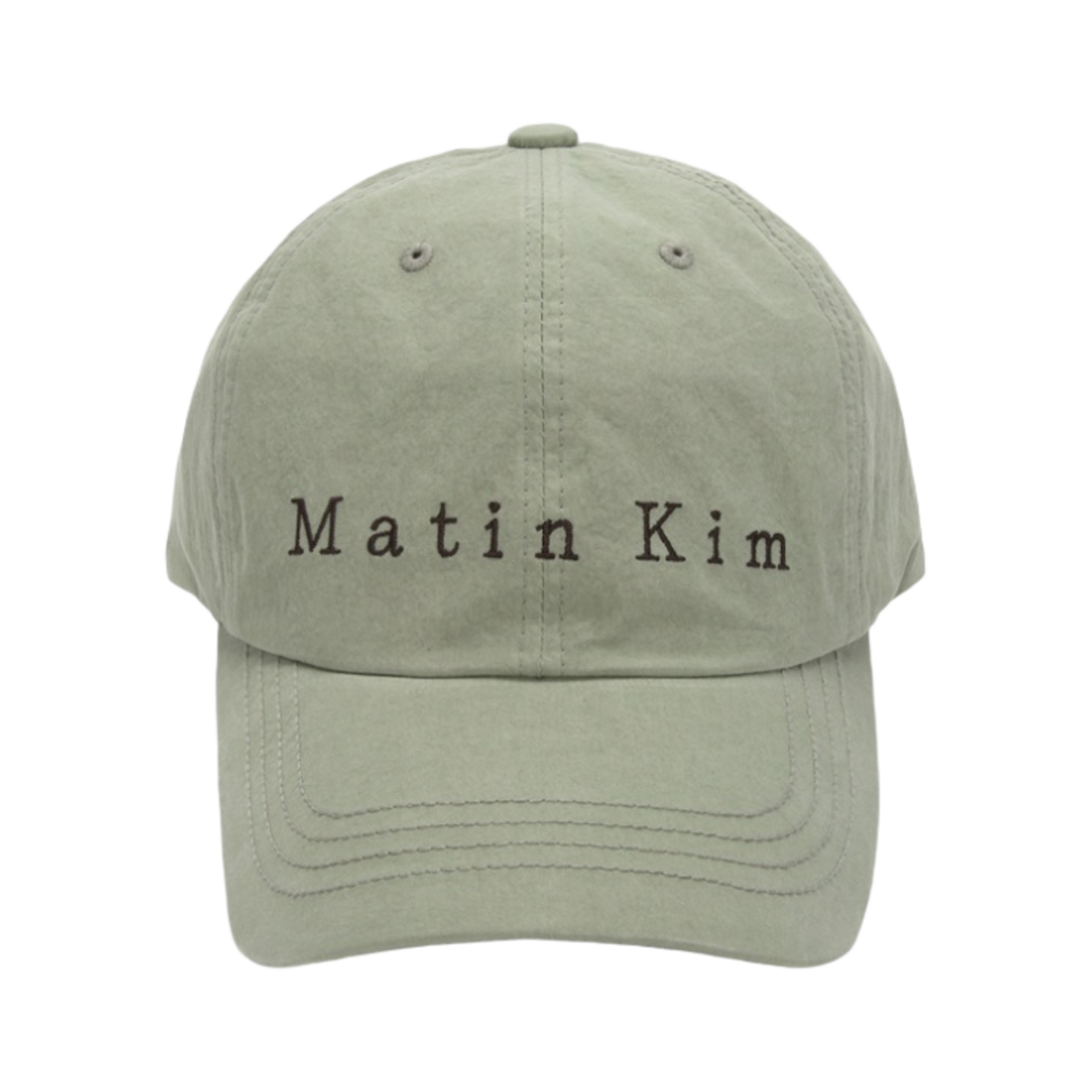 마뗑킴 마뗑 타이포 볼캡 라이트 카키(Matin Kim Matin Typo Ball Cap Light Khaki)