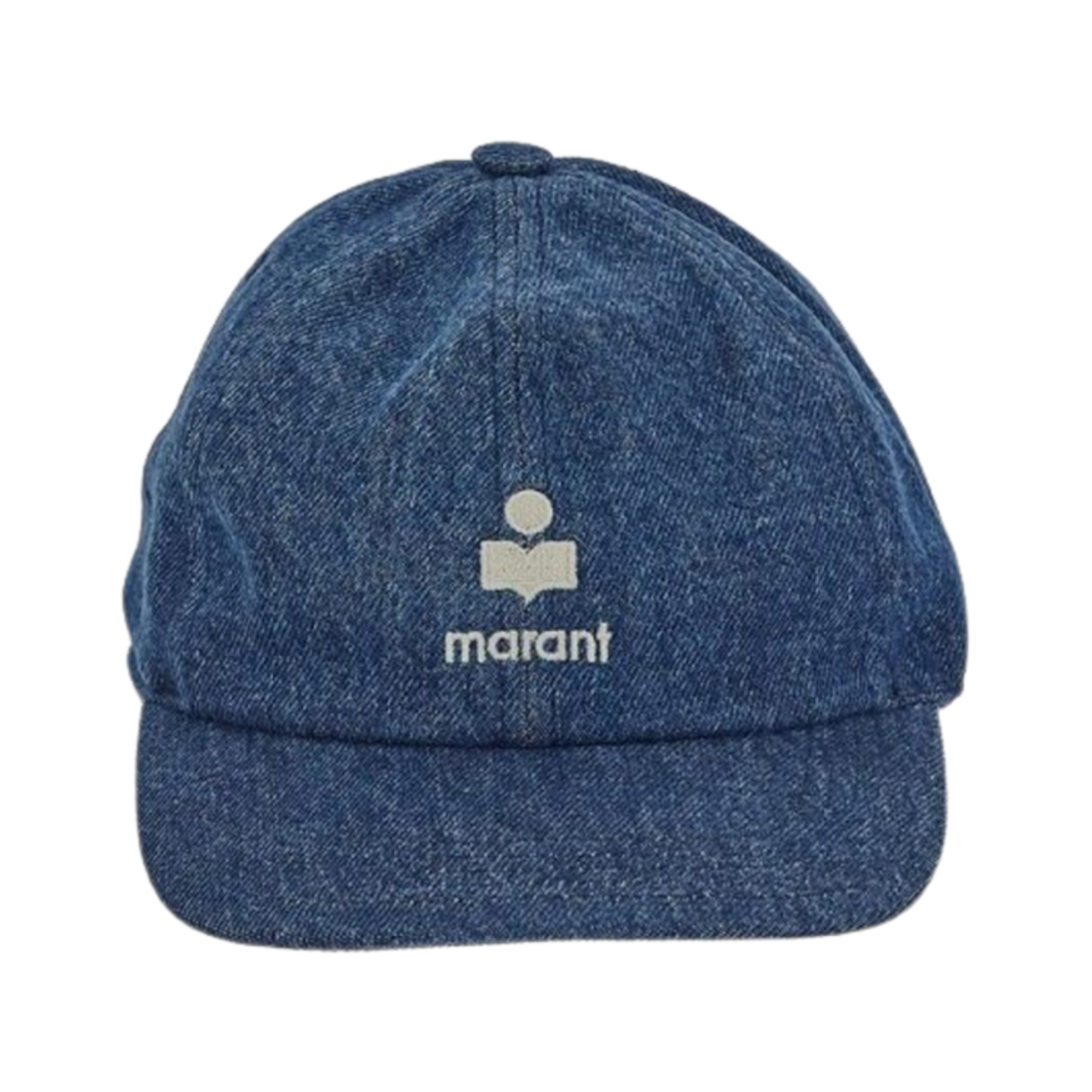 (W) 이자벨 마랑 토마스 자수 데님 캡 블루 - 24FW((W) Isabel Marant Tomas Embroidered Denim Cap Blue - 24FW)