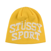 Stussy Sport Jacquard Skullcap Beanie Yellow