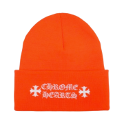 Chrome Hearts Logo Beanie Safety Orange