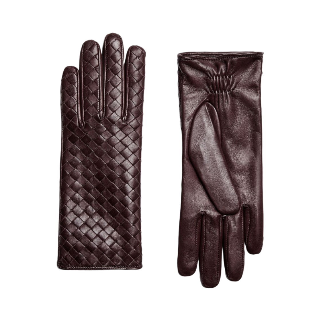 ボッテガヴェネタ イントレチャート レザー グローブ 手袋 85 ブラウン ウィメンズ's ウィメンズ グローブ | Bottega Veneta® JP