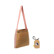 Ticket To The Moon Eco Bag Small Peach Hazelnut