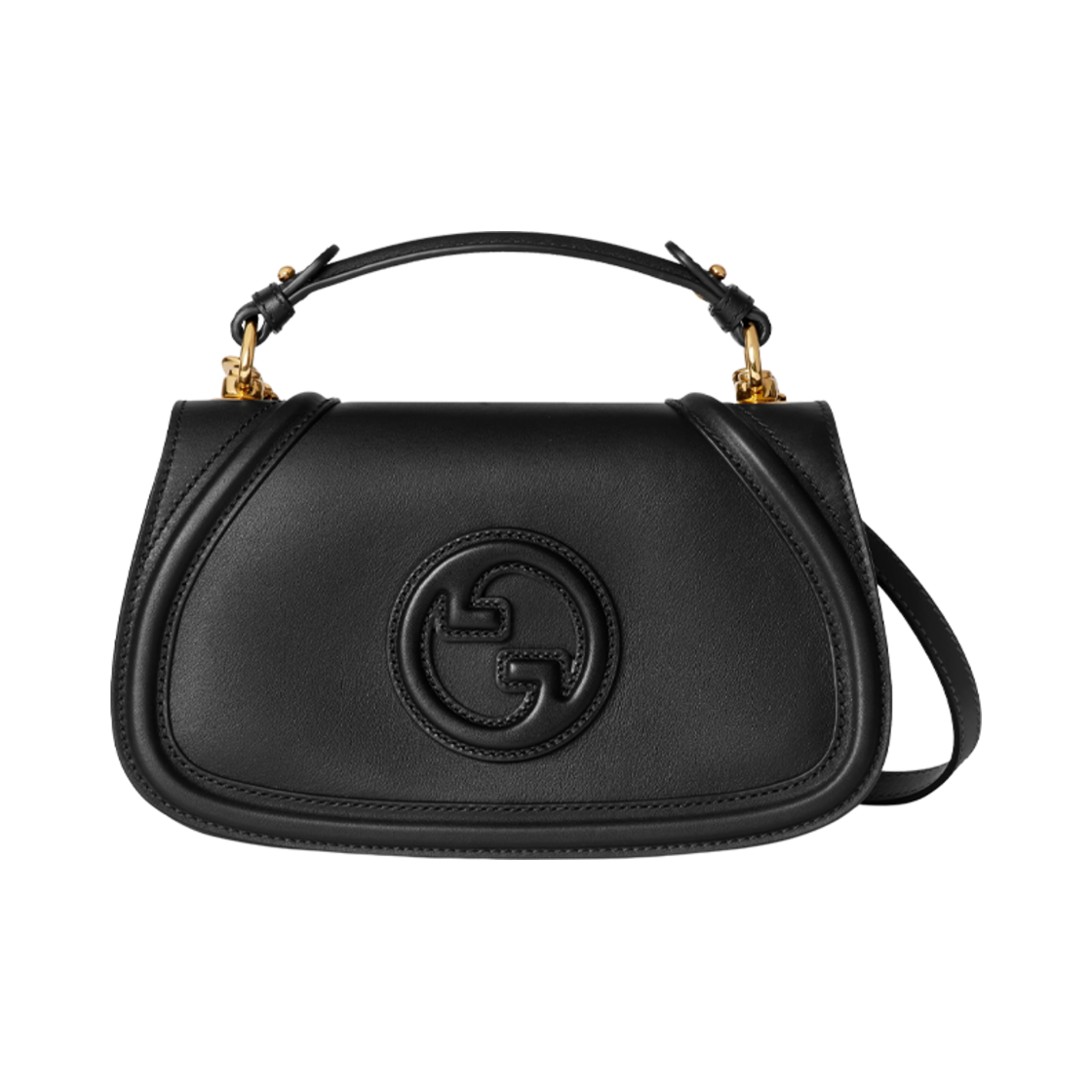815714-AAEC2-1000 Gucci Blondie Small Top Handle Bag Black