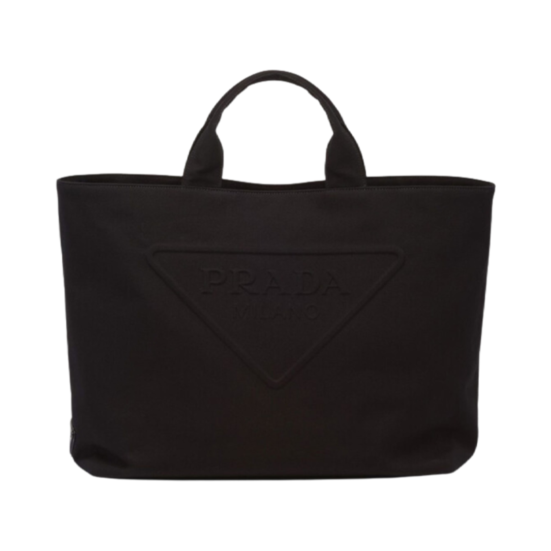 프라다 트라이앵글 로고 토트백 블랙(Prada Triangle Logo Tote Bag Black)