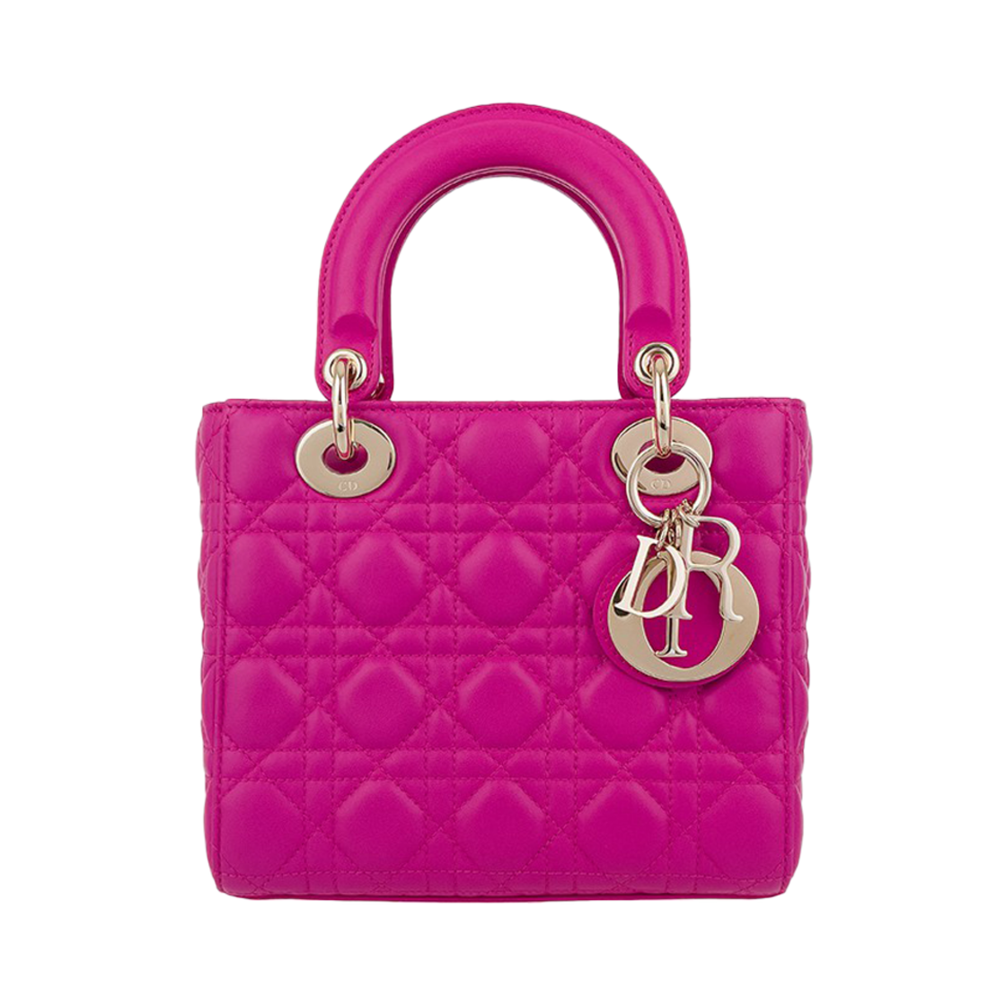 디올 레이디디올 스몰 마젠타핑크 샴페인골드