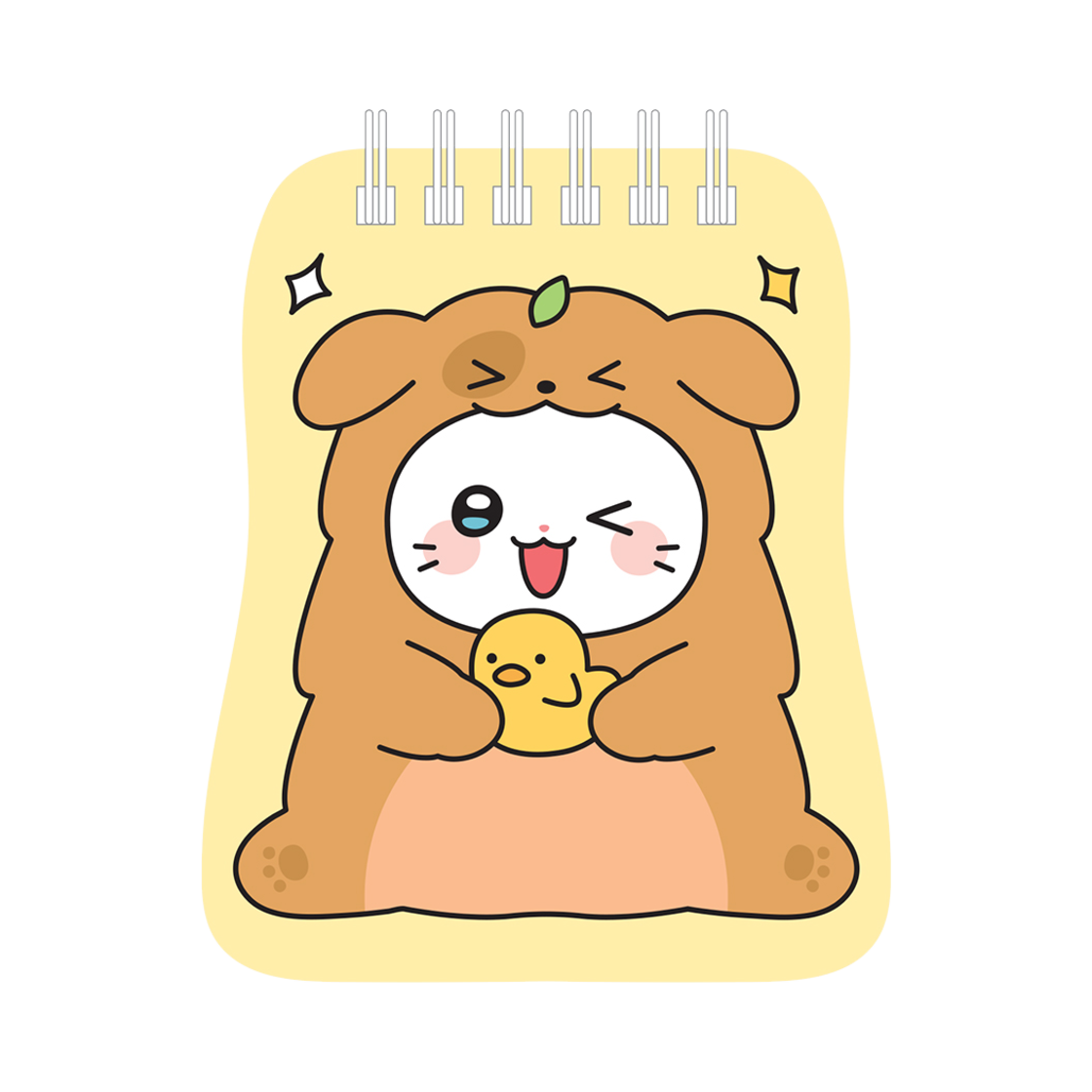 냐한남자 모양수첩 이지 춘배(Meow Man Shape Note EziChunbae)