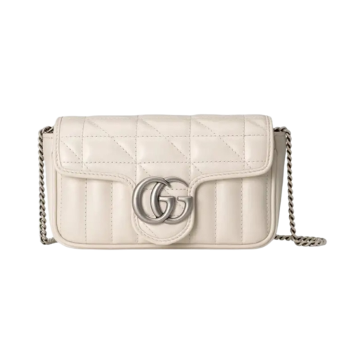 Gucci GG Marmont Super Mini Bag White