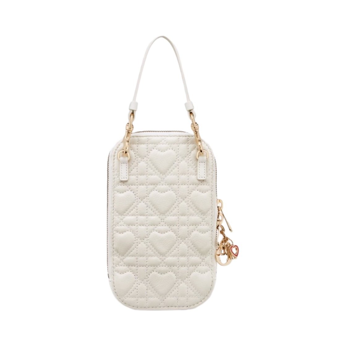 디올 아무르 레이디 휴대폰 홀더 까나쥬 램스킨 라떼(Dior Amour Lady Phone Holder Cannage Lambskin Latte) - 3