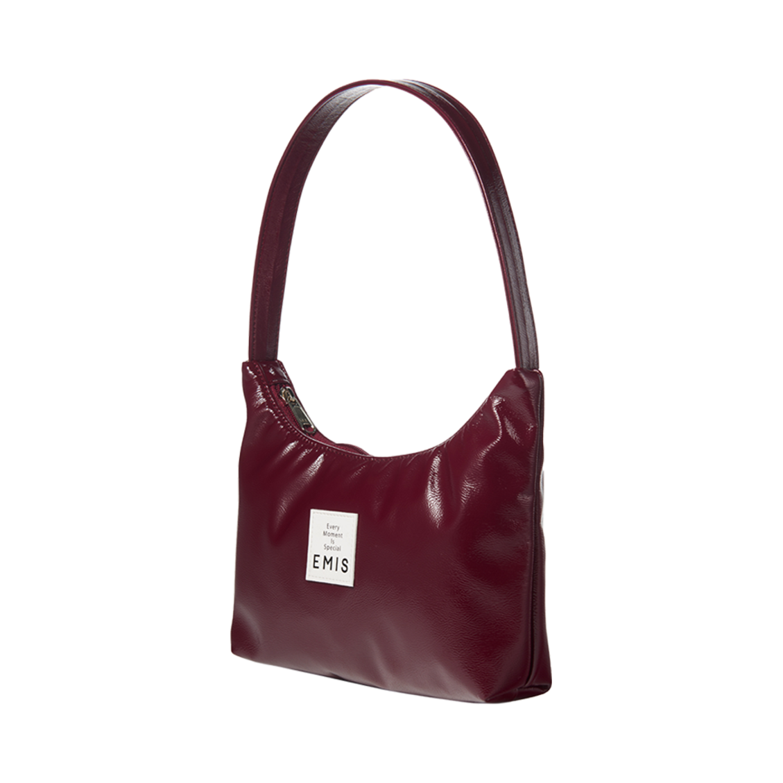 이미스 에나멜 호보백 버건디(Emis Enamel Hobo Bag Burgundy) - 2
