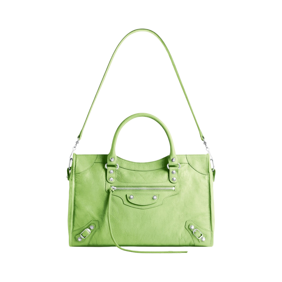 발렌시아가 르 시티 미디움 백 그린(Balenciaga Le City Medium Bag Green) - 4