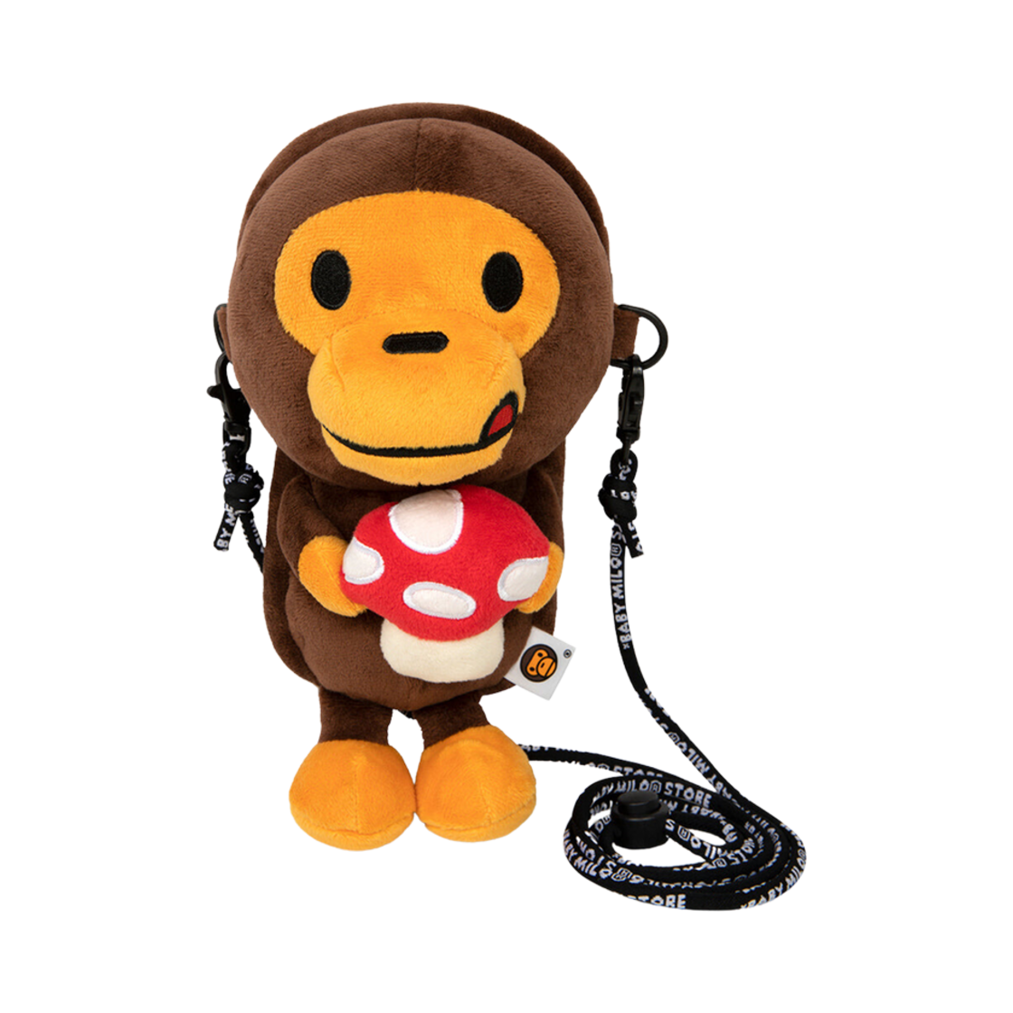 - BAPE Baby Milo Plush Mobile Bag Brown