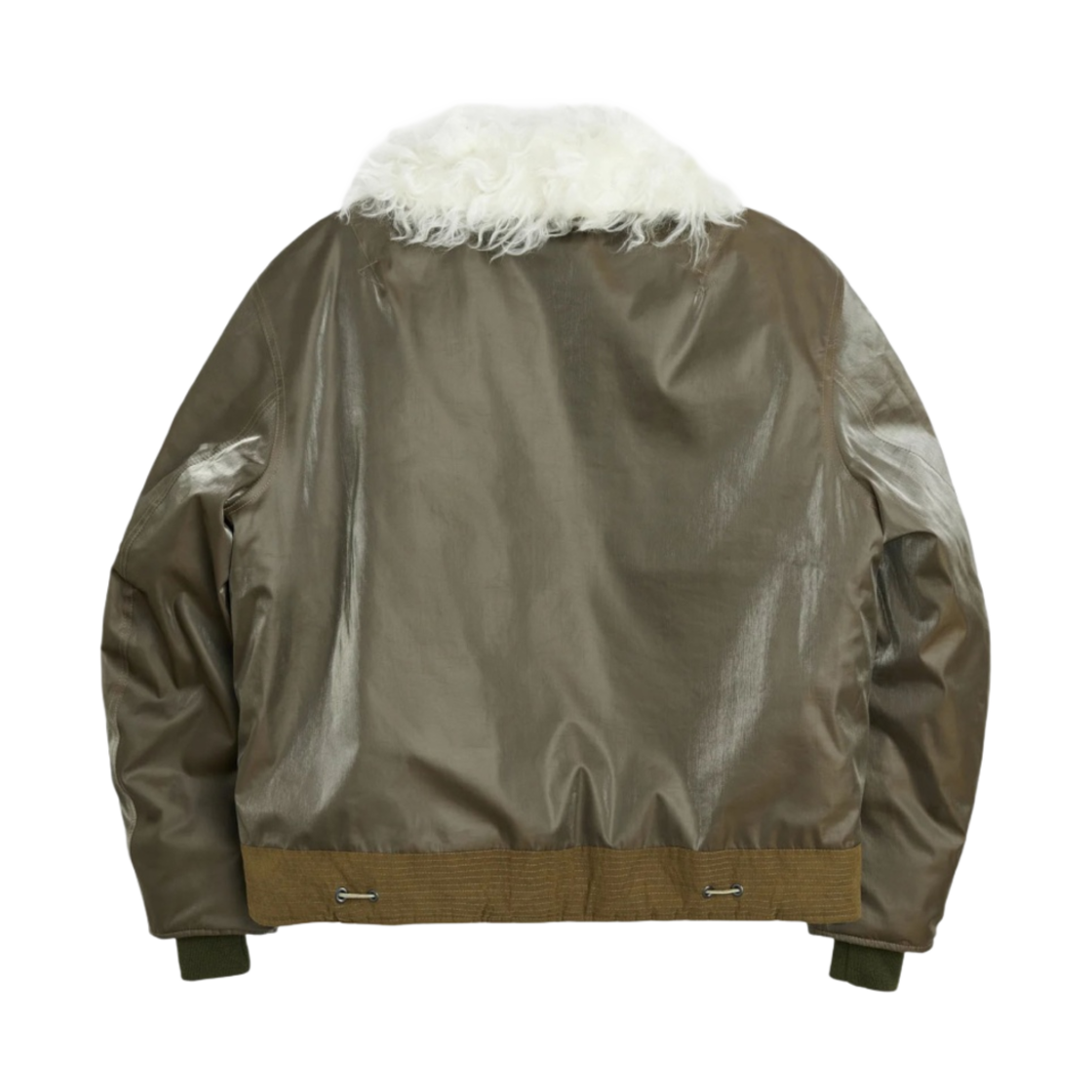 (W) 아워레가시 글립토돈 봄버 아미 그린 쉬머 테크((W) Our Legacy Glyptodon Bomber Army Green Shimmer Tech) - 3