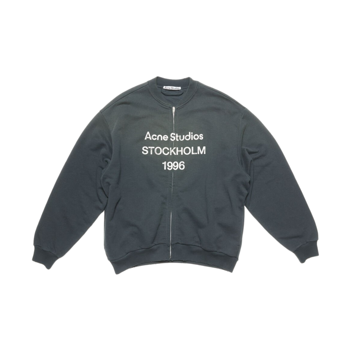 CI0189-900 Acne Studios Zip Sweater Logo Black