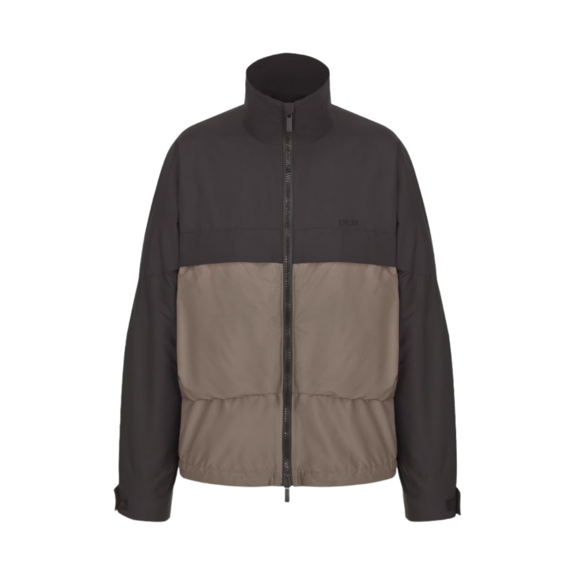 디올 블루종 자켓 테크티컬 실크 블랙 브라운(Dior Blouson Jacket Technical Silk Black Brown) - 1
