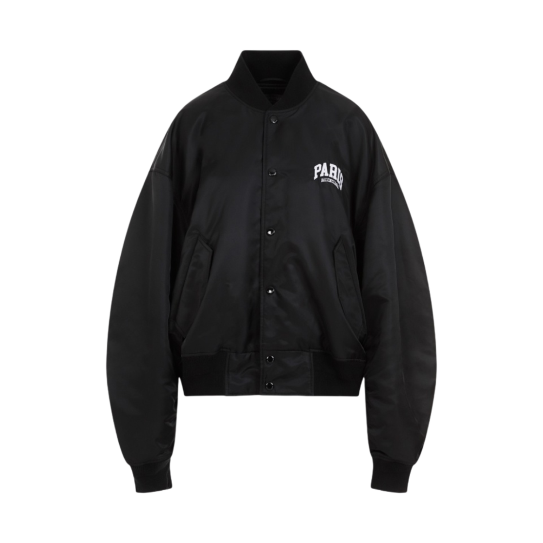 발렌시아가 파리 오버사이즈 봄버 자켓 블랙(Balenciaga Paris Oversized Bomber Jacket Black) - 1