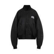 Balenciaga Paris Oversized Bomber Jacket Black