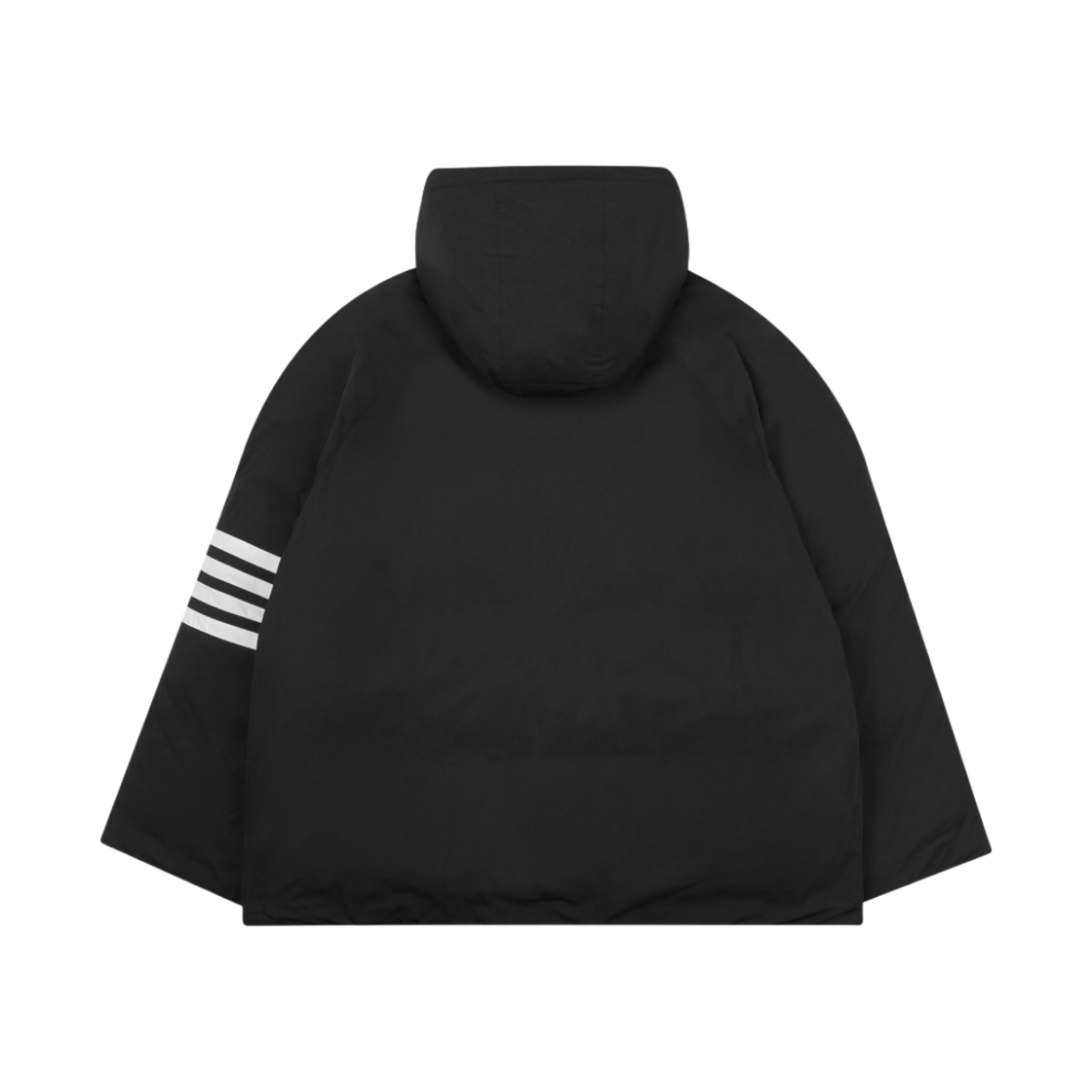 톰브라운 폴리 트윌 사선 풋볼 사이드라인 파카 블랙(Thom Browne Poly Twill 4-Bar Football Sideline Parka Black) - 2
