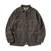 Kapital Twill Aged Wool Cactus Coverall Faded Charcoal