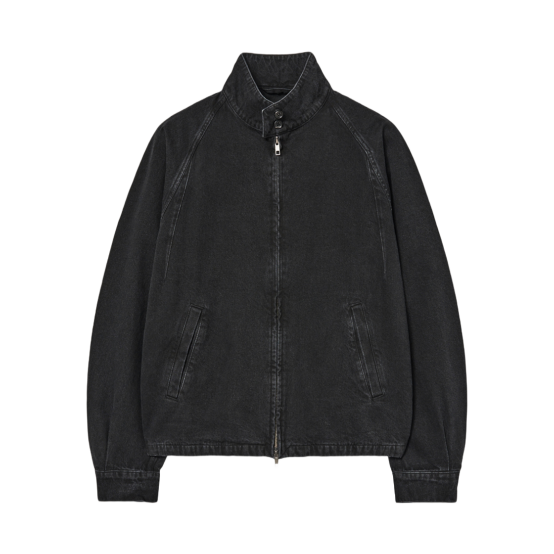 해칭룸 해링턴 데님 자켓 블랙(Hatchingroom Harrington Denim Jacket Black)