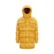 Moncler x Palm Angels Pentaflake Long Down Jacket Yellow - 23FW