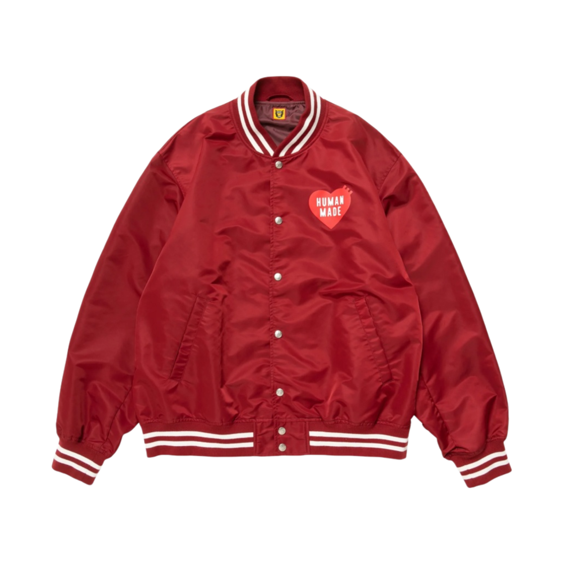 휴먼 메이드 나일론 스타디움 자켓 버건디(Human Made Nylon Stadium Jacket Burgundy)