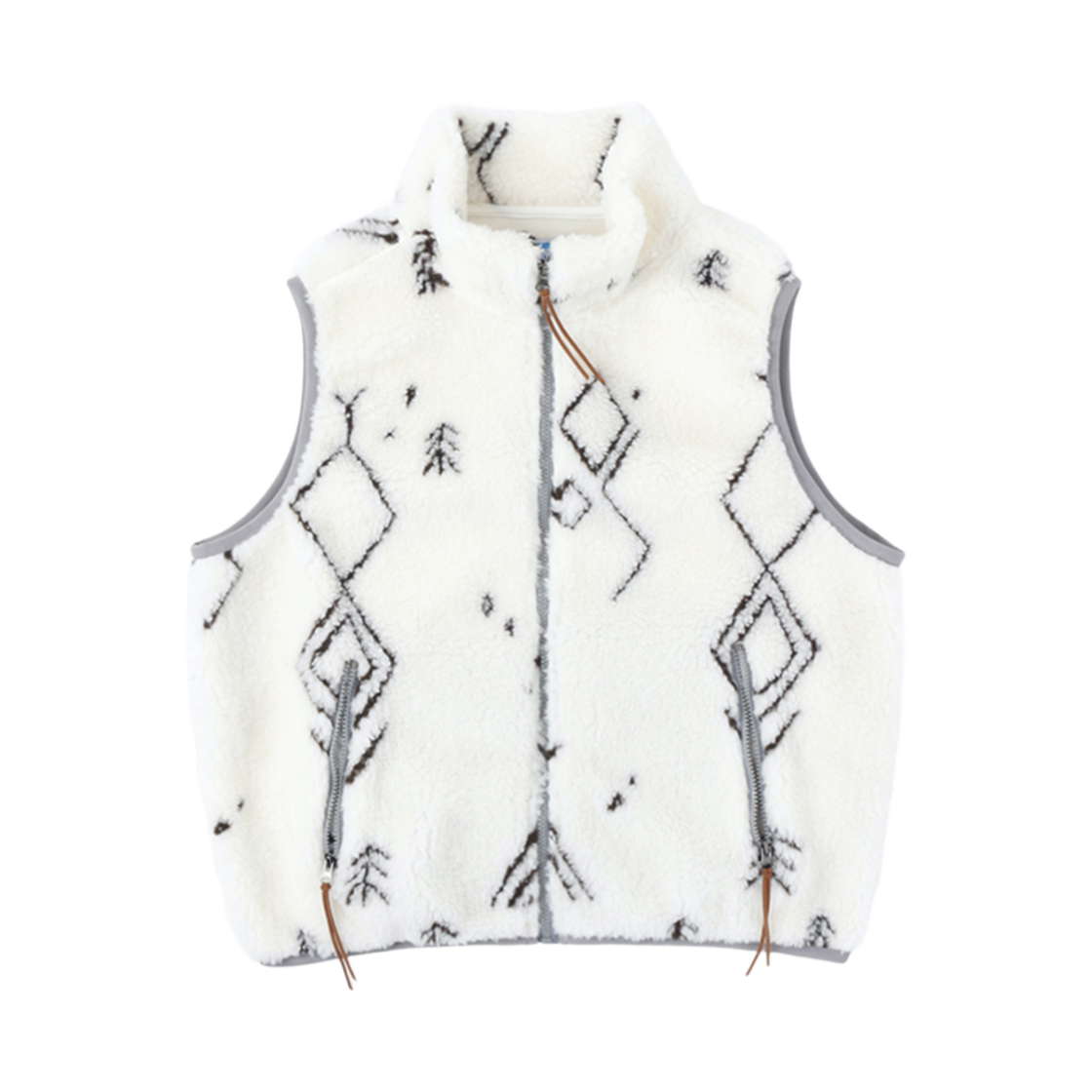 SNCT24FOU003IV SUNNECT Mayan BF Zip Up Vest Ivory