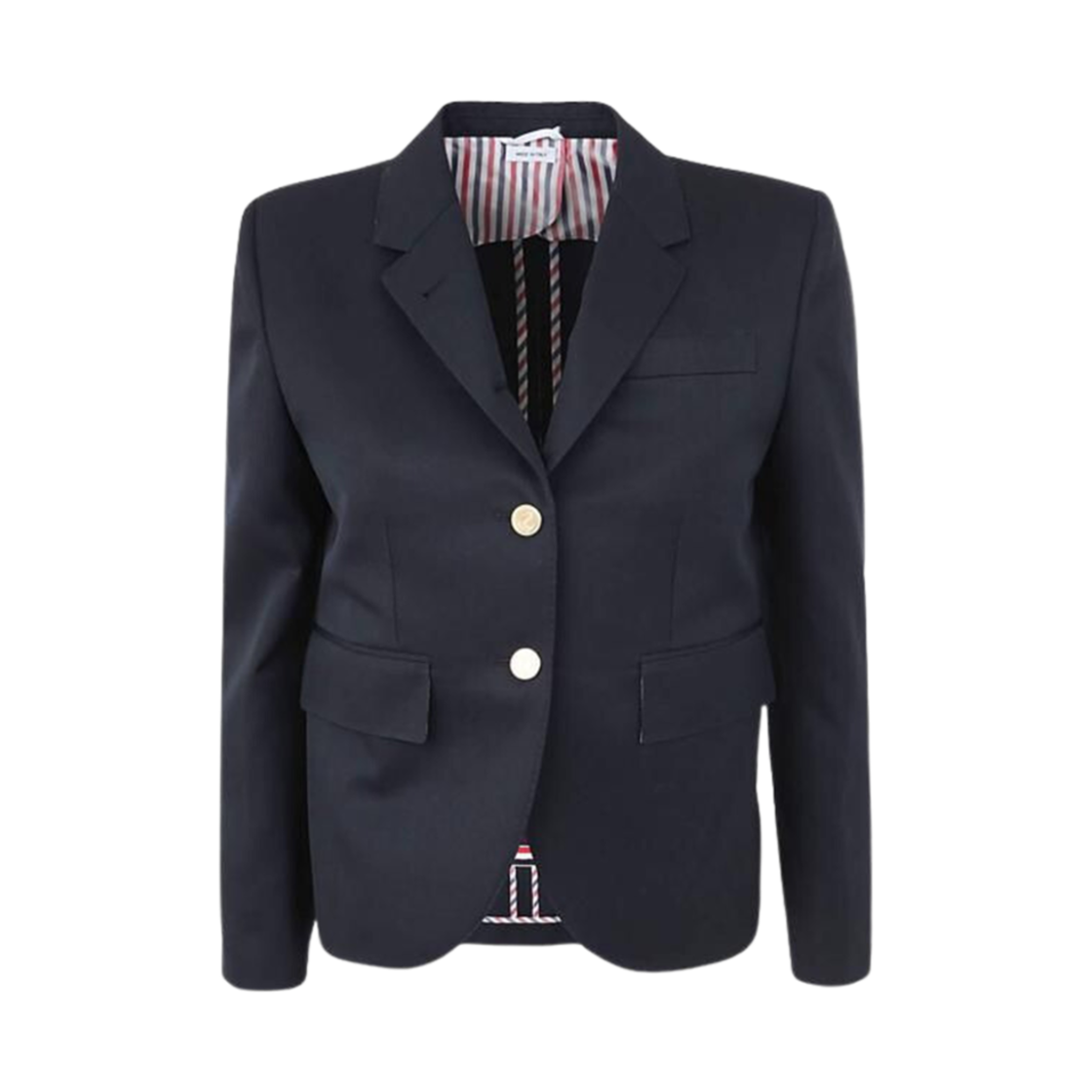 FBC010H-F0169-415 (W) Thom Browne Wool Gabardine Fit Armhole Sport Coat Navy