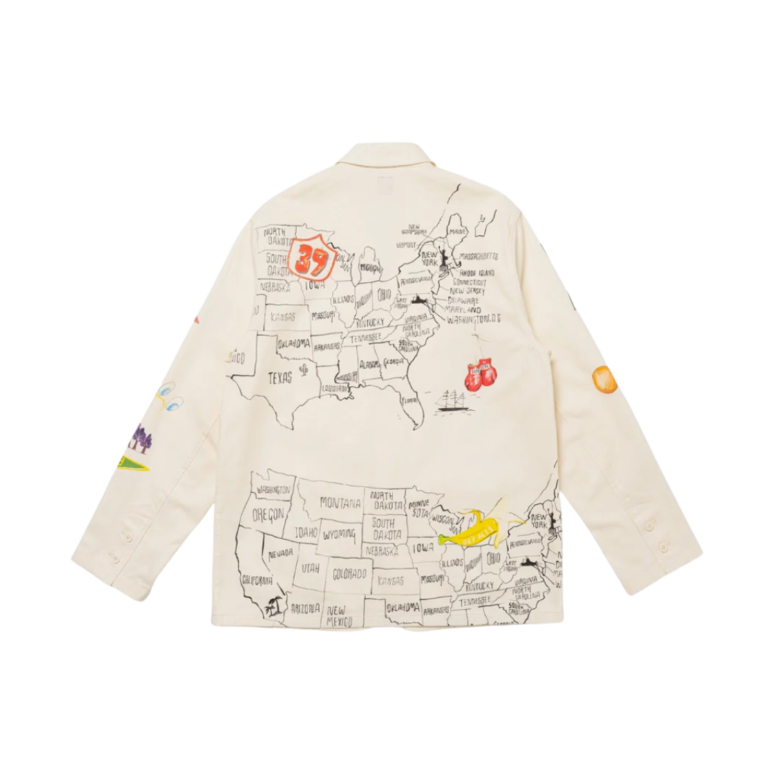 휴먼 메이드 프린티드 자켓 화이트(Human Made Printed Jacket White) - 2