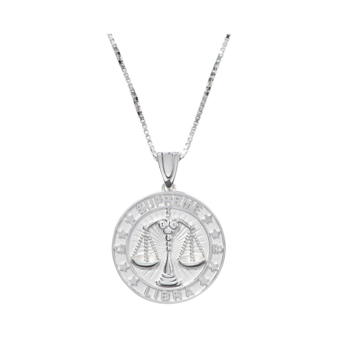 슈프림 x 제이콥 앤 코 스털링 실버 조디악 펜던트 실버 리브라 - 24FW(Supreme x Jacob & Co. Sterling Silver Zodiac Pendant Silver Libra - 24FW)