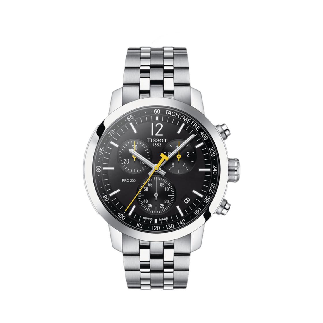 티쏘 PRC 200 크로노그래프 43mm 스테인리스 스틸 블랙(Tissot PRC 200 Chronograph 43mm Stainless Steel Black)