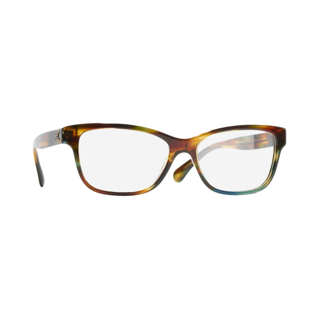 샤넬 스퀘어 프레임 아세테이트 & 옐로우 톨토이즈 브라운(Chanel Rectangle Eyeglasses Acetate & Yellow Tortoise Brown) - 2
