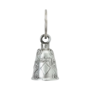 Stussy Guardian Bell Keychain Silver